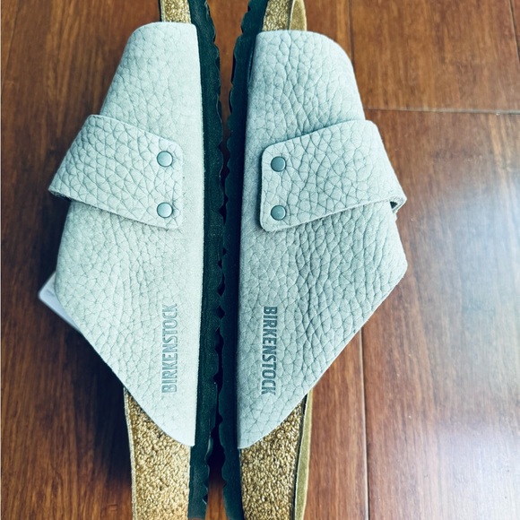 Birkenstock Men Kyoto Desert Slide Sandals in Whale Gray various - Picture 7 of 13